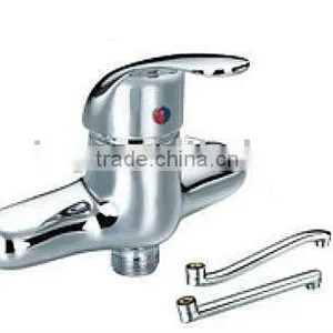 Single Lever Mural Sink Mixer thumbnail-1