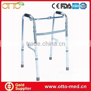 Aluminum Reciprocating Folding Elderly Walker thumbnail-1