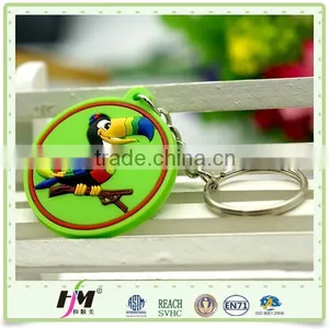 High Quality Low Price HSM Soft Plastic Custom Made Key Chains thumbnail-3