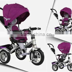 Kid's Metal Steel Push Bar Carrier Tricycle thumbnail-1