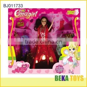 Modern Girl Series Doll With 5 Sets of Skirts Beautiful Girl Dolls Set thumbnail-1