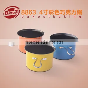 8863 BAKEST 4 Inch Mini Carbon Steel Milk Cuisine Pan/non-stick Chocolate Melting Pot/high Quality Cooking Tools thumbnail-1