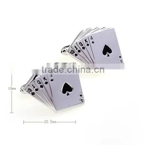 Fashion Cards Cufflinks, Poker Aces Cufflinks, Playing Card Cufflinks thumbnail-2