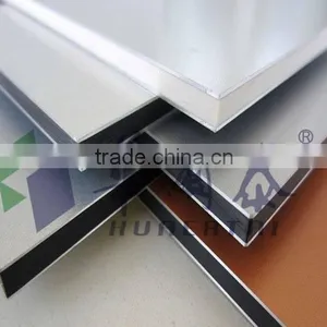 Hard Plastic Materials of 3 mm Mirror Surface / Mirror Finishing Materials /silver Mirror Aluminum Composite Panel thumbnail-5