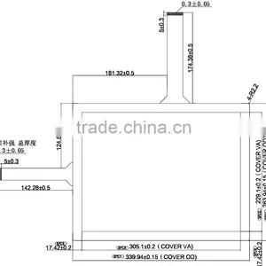 Competitve Pricing High-transparency Multi-touch 15 Inch Capacitive Touch Panel thumbnail-2