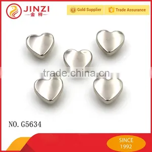 Heart Shaped Metal Rivet Button for Shoes/handbag/leather Bag thumbnail-1