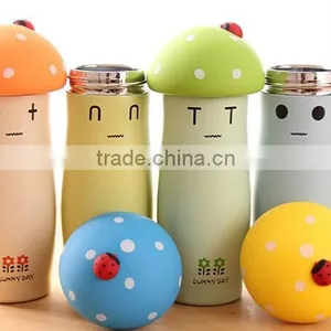 Originality Convenient Mushroom Promotional Water Bottles Double Wall Vacuum Flask thumbnail-3