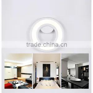 High Power Cool White Modern Wall Lamps 6W White Round Acrylic Wall Lamps thumbnail-2