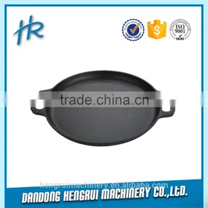 36cm Cast Iron BBQ Grill Pan Double Side Grill Plate thumbnail-1