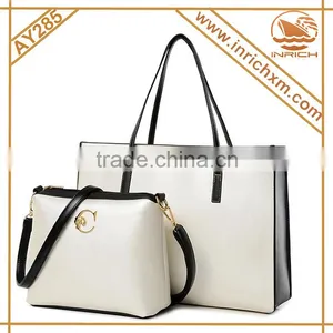 Fashion 2pcs Tote Handbag Set Leather Handbag Manufacturers thumbnail-3