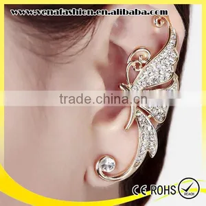 Instock Butterfly Design Cheap no Piercing Animal Ear Cuff thumbnail-2