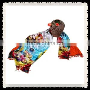 Fashion New Design Major Style 100% Silk Shawl thumbnail-1