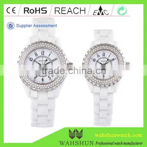 Branded Elegant Best Dress Watch White Ceramic Waterproof Watches thumbnail-1