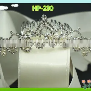 Wholesale Bling Bling Rhinestone Wedding Crowns thumbnail-1