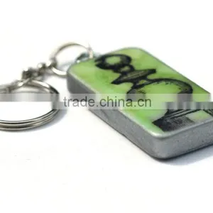 Metal Chess Keychain With Color Logo On thumbnail-1