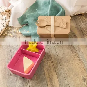 Rice Husk School Lunch Box With Cutlery Set thumbnail-2