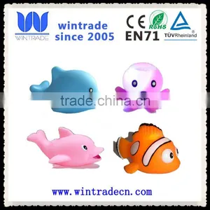 Rubber Toy Bath Whale Fish Floating LED Vinyl Small Animal Toy thumbnail-1