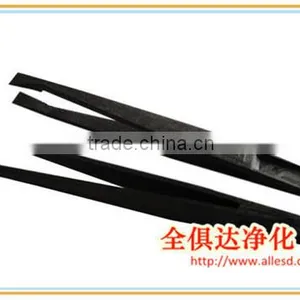 ESD Series Black Anti-static Stainless Steel Tweezers thumbnail-3