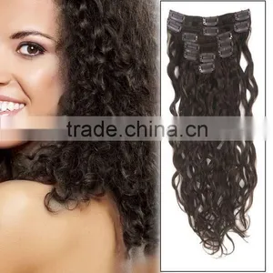 2015 Wholesale Cheap Clip on Human Hair Extension/top Quality With Low Price thumbnail-3