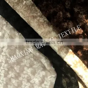 NEW FASHION DESIGN CRUSHED VELVET FABRIC FOR SOFA, PILLOWS thumbnail-1