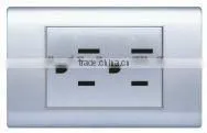 Competitive Price Double 15a American Wall Socket thumbnail-1