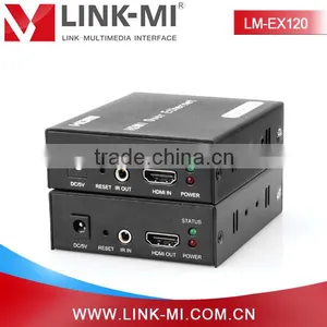 2015 LINK-MI/OEM LM-EX120 via RJ45 Cable 120m Point to Many Hdmi Extender Over ip Support Ethernet & IR thumbnail-4