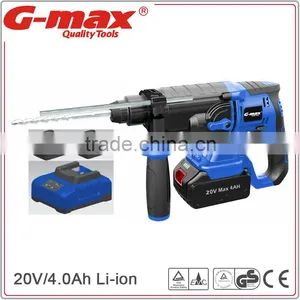 G-max New Model 20mm Cordless Drill Hammer With 4.0Ah Lithium Battery GT13073 thumbnail-1