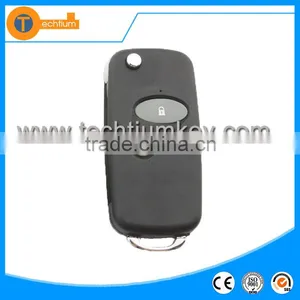 2 Button Modified Folding Key Shell Wiht Logo and Uncut Blade Flip Key for Honda Odyssey thumbnail-1