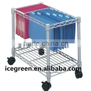 Metal Mobile File Cart for Office thumbnail-1