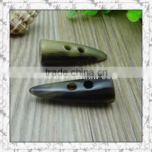 Plastic Resin Toggle Horn Button for Fashion Clothing thumbnail-3