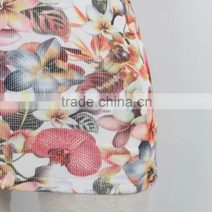 F5S15017 Rib Waist Printing Tank Top Women Fitness Latest Design thumbnail-5
