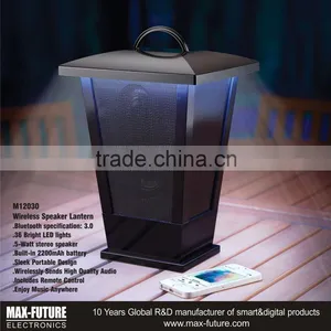New Arrival LED Lights Lantern Wireless Bluetooth Speaker Indoor&Outdoor Use thumbnail-1