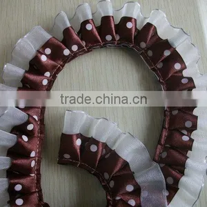 Wholesale Custom Design Elastic Frill Ribbon for Garment Accessories thumbnail-3