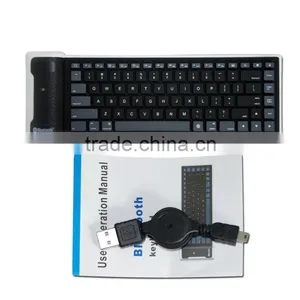 Flexible Wireless Bluetooth Mini Keyboard Bluetooth Keyboard for 5 Inch Andriod Tablet thumbnail-1