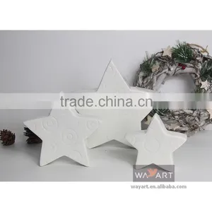 2015 New Design White Ceramic Star Decor Ceramic Star Decoration thumbnail-2
