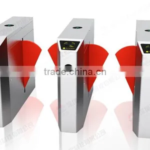 Pedestrian Barcode Scanner Flap Turnstile Waist High Turnstile With Wide Lane For Disable People thumbnail-2
