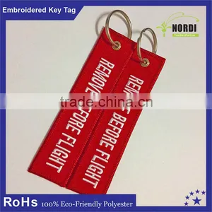 Remove Before Flight Embroidered Keychain thumbnail-2