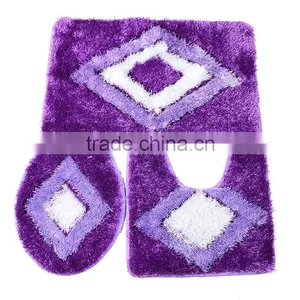 100%polyester Long Pile Shaggy Machine Made Silk Bathroom Carpet thumbnail-6