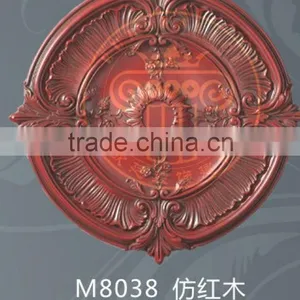 PU Lamp Panel European Chandeliers Carved Flat Bottom Disc TV Backdrop Mural Brick Carvings Wholesale Decorative Plates thumbnail-2