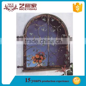 Yishujia Factory Cheap Decorative Window Grates, Window Grill for Wrought Iron thumbnail-4