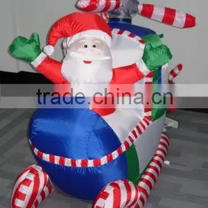 Inflatable Santa Claus in Helicopter thumbnail-2