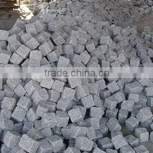 G654 China Natural Sesame Black Granite Stone Kerbstone Cube Stone thumbnail-1