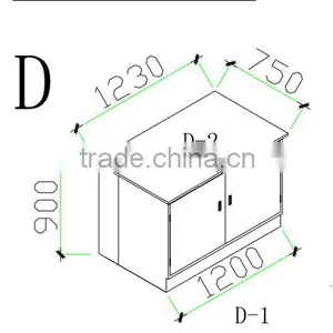 Alkali & Acid Resistant All Steel Lab Side Table With Double Door Tool Cabinet in Science Laboratory thumbnail-1