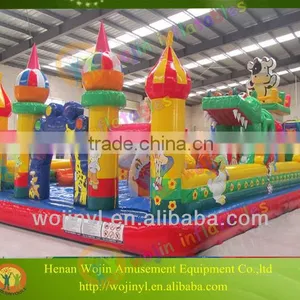 Wojin New Design Inflatable Kids Party Lovely Dairy Cow Jumping Bounce House thumbnail-5