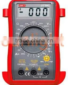 Palm Size Digital Multimeter, AC/DC/Resistance/Temperature UT30C thumbnail-1