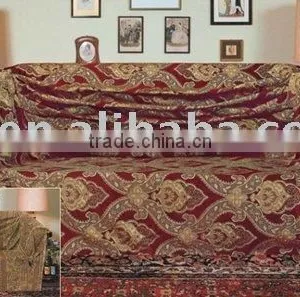 3pcs Luxurious Jacquard Sofa Cover Set thumbnail-1