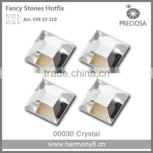 Original PRECIOSA Flat Back Glass Stone,MC Square FB, ART.438 23 210 thumbnail-1