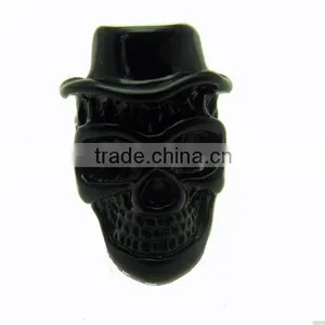 Novelty Jewelry Charms Black Skull Cufflinks for Men's Gift thumbnail-4