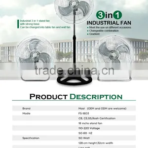 3 Blades Electric Fan Industrial Fan Wholesale thumbnail-5