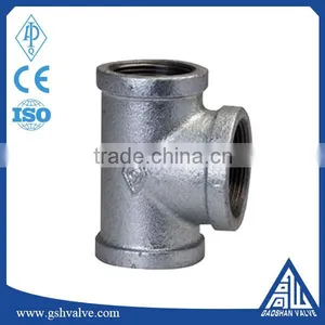 Hot Dipped Double Baked Galvanized Tee Pipe Fittings thumbnail-1